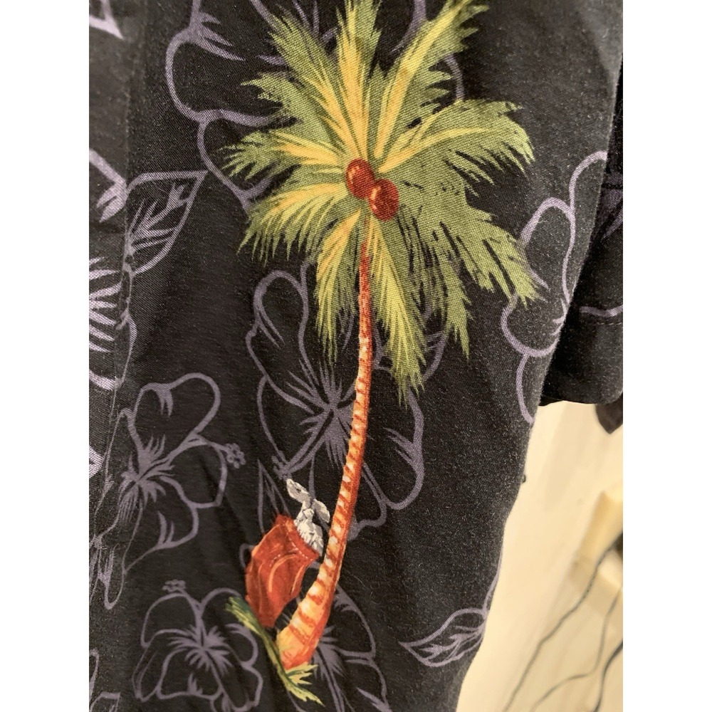 Knightsbridge Hawaiian Shirt Men 3X Blue Aloha Camp Rayon Super Soft - Picture 4 of 5